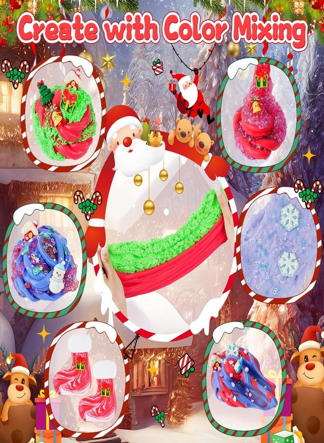 LAWOHO Stocking Stuffers for Kids, Christmas Slime, Cloud Slime kit for Girls Ages 8-12, for Girls and Boys Christmas Stocking Stuffers, 4 5 6 7 8 9 10 Year Old Kids Stocking Stuffers - Image 5